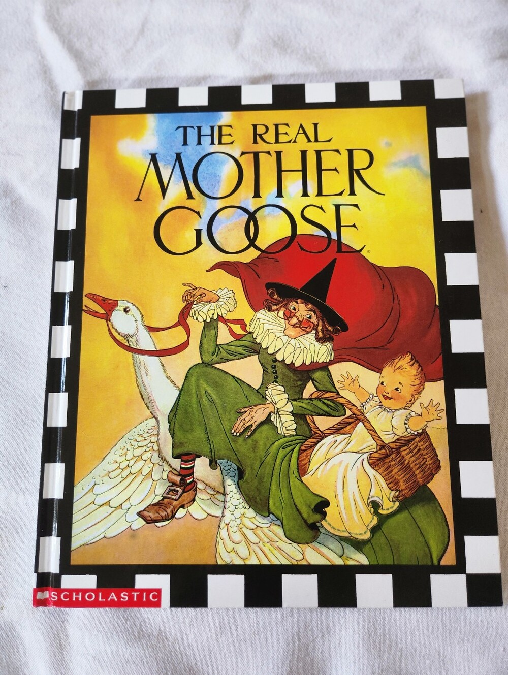 The Real Mother Goose Hardcover 1994 Scholastic Blanche Fisher Wright Vintage